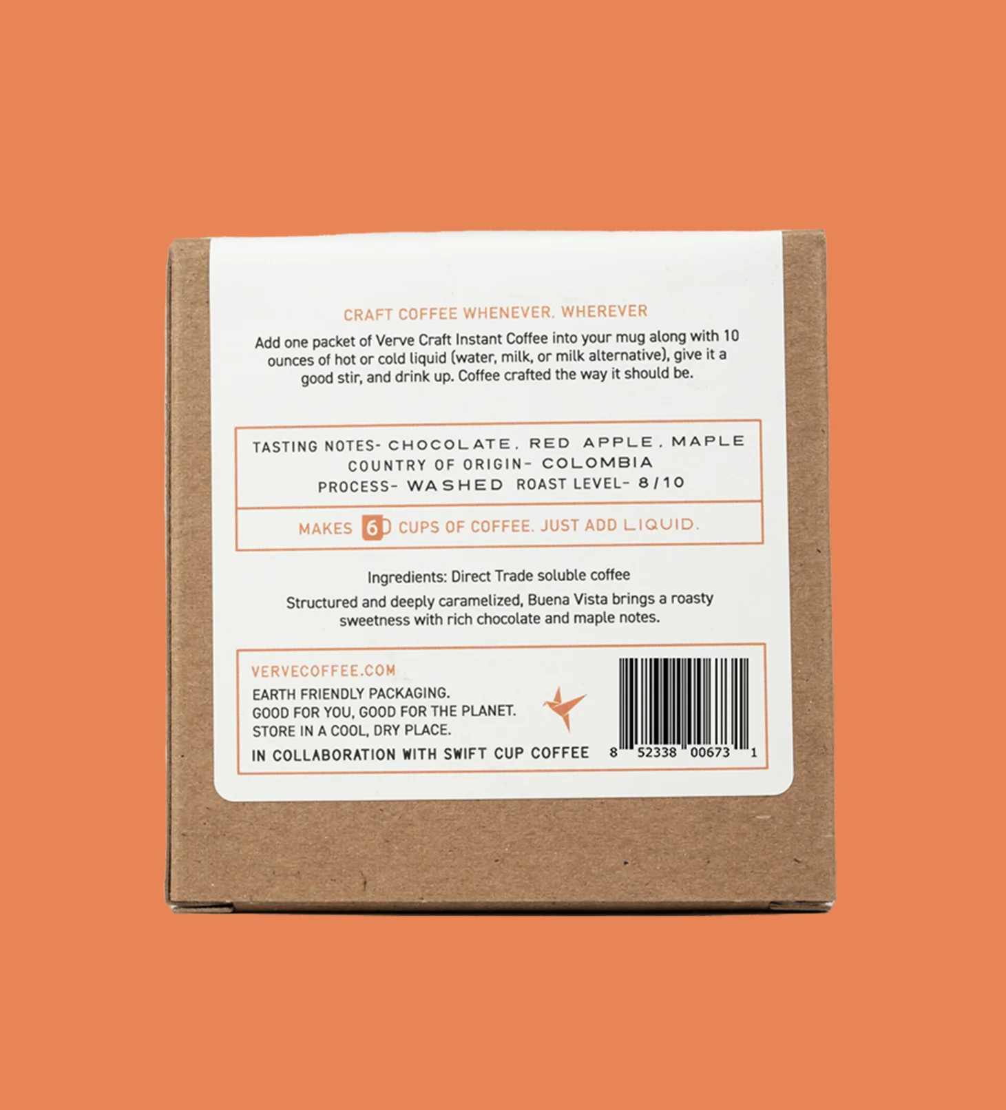 Buena Vista Dark Roast Craft Instant Coffee 6 Pack - Image 3