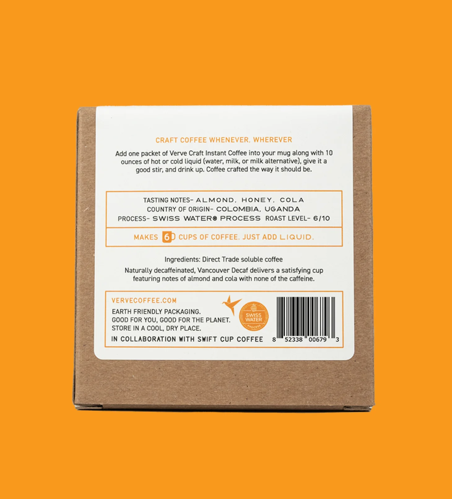 Vancouver Decaf Craft Instant Coffee 6 Pack - Image 3